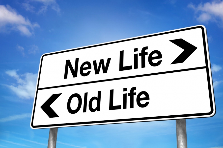 Old Life -> New Life sign