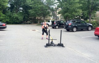 Michelle Couch to Crossfit Sled Pull