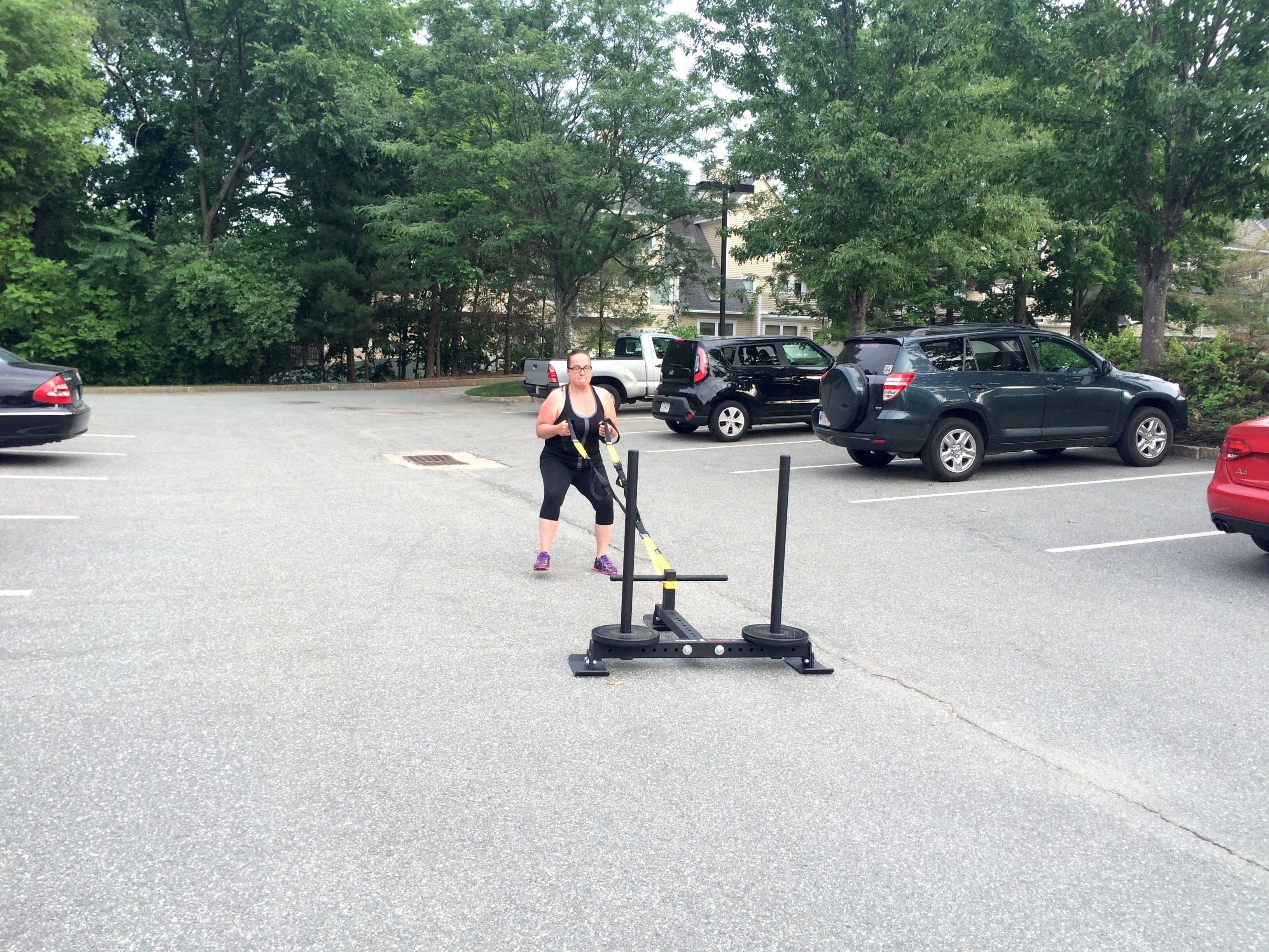 Michelle Couch to Crossfit Sled Pull