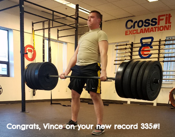 Deadlift congrats Vince