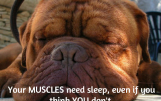 Muscles good night's sleep